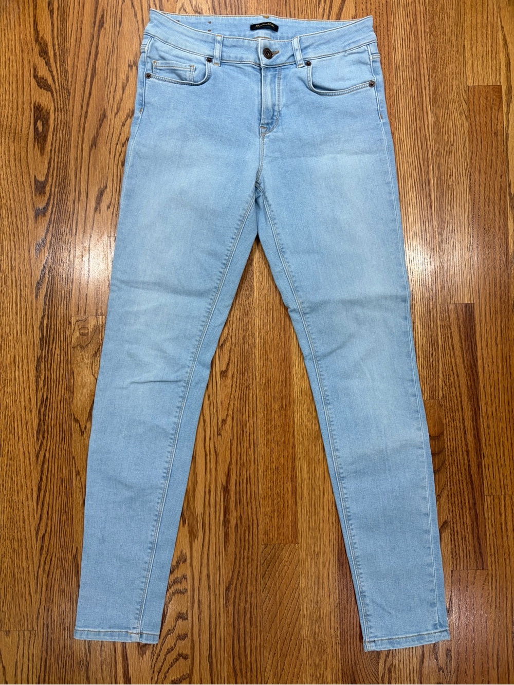 Massimo Dutti Light Blue Skinny Jeans (6)